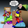 Cartoon: Custard pies (small) by toons tagged clowns,custard,pies,custody,battles