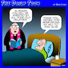 Cartoon: Death bed (small) by toons tagged afterlife,heaven,ageing,priests