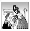 Cartoon: devil of a tatoo (small) by toons tagged tatoos,devil,bishop,clergy,cardinal,priests,god,priest
