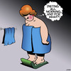 Cartoon: Dieting (small) by toons tagged diets,bathroom,scales,overweight,obesity,fat