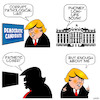 Cartoon: Donald Trump (small) by toons tagged trump,insults,democrats