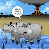 Cartoon: Farting Hippo (small) by toons tagged volcano,hippo,farting