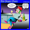 Cartoon: Friend request (small) by toons tagged wine,chocolate,facebook,friends,alcohol,friend,request,comfort,foods