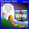 Cartoon: Good news (small) by toons tagged bad news item tv good week