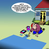 Cartoon: Google earth (small) by toons tagged google,earth,backyard,pool,house,painting