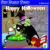 Cartoon: Halloween (small) by toons tagged halloween,witches,spell,trick,or,treat
