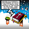Cartoon: heaven is unattended (small) by toons tagged heaven,hell,god,answering,machines,fax,email,phones,mobile,messaging,social,networking,computers,angels,bible,st,peter,universe,planets,earth,mars,venus,jupiter,black,hole,praying,prayers