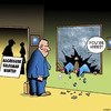 Cartoon: Hired (small) by toons tagged aggression,violence,salesman,sales,resume
