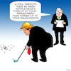 Cartoon: Impeachment cartoon (small) by toons tagged trump,impeachment,in,inauguration,drawing,crowd,polls,popularity