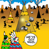 Cartoon: injun mail (small) by toons tagged cowboys,and,indians,wild,west,mail,computers,email,social,networking,teepee,smoke,signals,chief,peace,pipe,squaw,western,apache