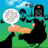 Cartoon: Just got laid (small) by toons tagged farm,animals,chickens,chooks,eggs,sex,free,range