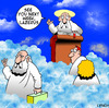 Cartoon: Lazerus (small) by toons tagged lazerus,god,heaven,religion,reincarnation,afterlife,old,age,angels,st,peter,gates,of