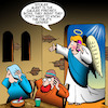 Cartoon: Mary and Joseph (small) by toons tagged immaculate,conception,archangel,gabriel,christmas,mary,and,joseph,babies,gender,birth,of,jesus,spoiler,alert