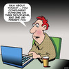 Cartoon: Moustache (small) by toons tagged moustache,facebook,unfriended,wall,likes,compliments,laptop,beards,hirsute