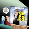Cartoon: Not good (small) by toons tagged weather,life,jacket,rain