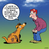 Cartoon: not really (small) by toons tagged dogs,tricks,talking,dog,circus,confession