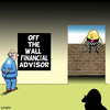 Cartoon: off the wall (small) by toons tagged business,financial,advisor,banks,money,advice,humpty,dumty,commerce,off,the,wall