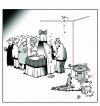 Cartoon: One in one out (small) by toons tagged birth,death,christening,celebrate,party,champagne