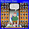 Cartoon: Panic room (small) by toons tagged wine,cellar,panic,room,evening,news