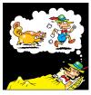 Cartoon: Pinocchios nightmare (small) by toons tagged pinocchio,fairy,tales,beavers,nightmares,sleep,disorders