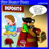 Cartoon: Pirates treasure (small) by toons tagged buried,treasure,pirates,bank,deposits,banks