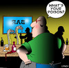 Cartoon: poison (small) by toons tagged poison,snakes,reptiles,pubs,bars,alcohol