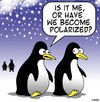 Cartoon: polarized (small) by toons tagged penguins,polar,global,warming