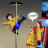 Cartoon: Pole dancer (small) by toons tagged pole,dancing,fireman,fires,emergency,services,sex,strippers