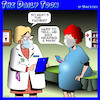 Cartoon: Pregnant pause (small) by toons tagged pregnancy,face,masks,fatherhood,babies,covid,quarantine