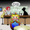 Cartoon: Russian doll (small) by toons tagged russian,dolls,full,of,themselves,show,off,multiple,personality