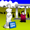 Cartoon: Sale (small) by toons tagged venus,de,milo,staue,sculpture,greece,art,ancient,grecian,artist,sales