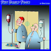 Cartoon: Saline drip (small) by toons tagged wine,lover,hospitals,saline,drip