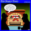 Cartoon: Santa pause (small) by toons tagged santa down the chimney