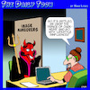 Cartoon: Satanic makeover (small) by toons tagged influencer,sin,image,makeovers,startups,lucifer