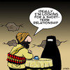 Cartoon: short term relationship (small) by toons tagged taliban,burqa,suicide,bomber,burka