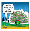 Cartoon: so gay (small) by toons tagged gay,peacocks,birds,homosexual,show,off