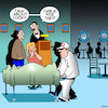Cartoon: Table for two (small) by toons tagged ambulance,death,restaurant,booking,lucky,break,medical,attention,restaurants,food,poisoning
