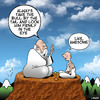 Cartoon: The Guru (small) by toons tagged guru,monk,advice,teacher,spititual,leader
