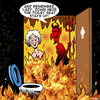 Cartoon: Toilet seat up (small) by toons tagged leaving,the,toilet,seat,up,satan,woman,in,hell