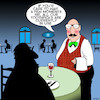 Cartoon: Toothpick (small) by toons tagged toothpicks,waiter,hygene,dinner,restaurants,cafe,after