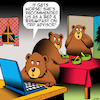 Cartoon: Trip advisor (small) by toons tagged three,bears,goldilocks,bed,and,breakfast,trip,advisor,fairy,tales,accommodation,online,reviews,animals