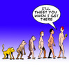Cartoon: Tweet you (small) by toons tagged twitter tweets mobile phones cell evolution darwin theory apes monkeys communications mankind texting sms