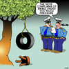 Cartoon: Tyre swing (small) by toons tagged suicide,tyre,swing,stress,pressure,note