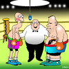 Cartoon: unfair advantage (small) by toons tagged boxing boxer self defence referee