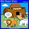 Cartoon: Unicorns (small) by toons tagged ark,carnivores,unicorn,lions,buffet,dining