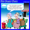 Cartoon: Use by dates (small) by toons tagged expiry,dates,pensioners,old,age,shopping