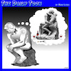 Cartoon: Valentines day (small) by toons tagged the,thinker,valentines,day,erotic,thoughts,sculpture,rodin