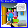 Cartoon: Watching porn (small) by toons tagged privacy,porn,men
