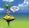 Cartoon: work from home (small) by toons tagged desert,island,work,from,home