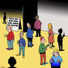 Cartoon: Work from home party (small) by toons tagged work,from,home,self,employed,iphones,shyness